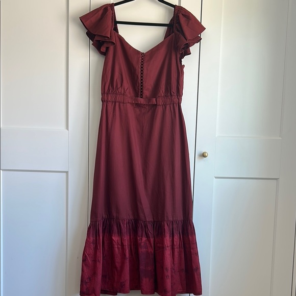 Sachin + Babi Kasey Burgundy Wine Red Maxi Dress | 10 - Picture 5 of 10